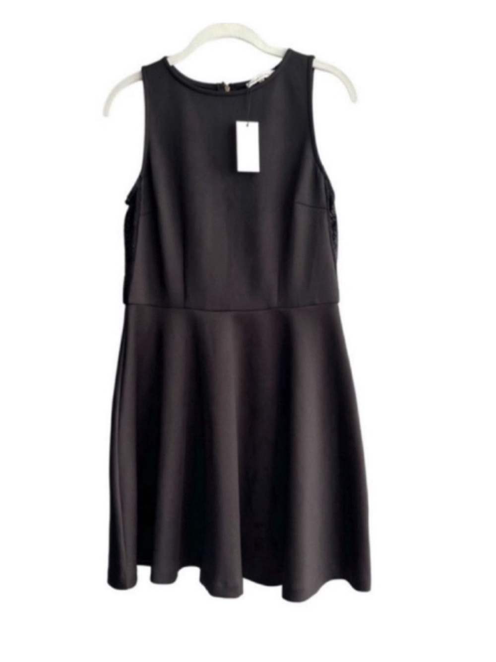 NEW Sugarlips Fit & Flare Lace Details Dress Black Size M (Juniors)